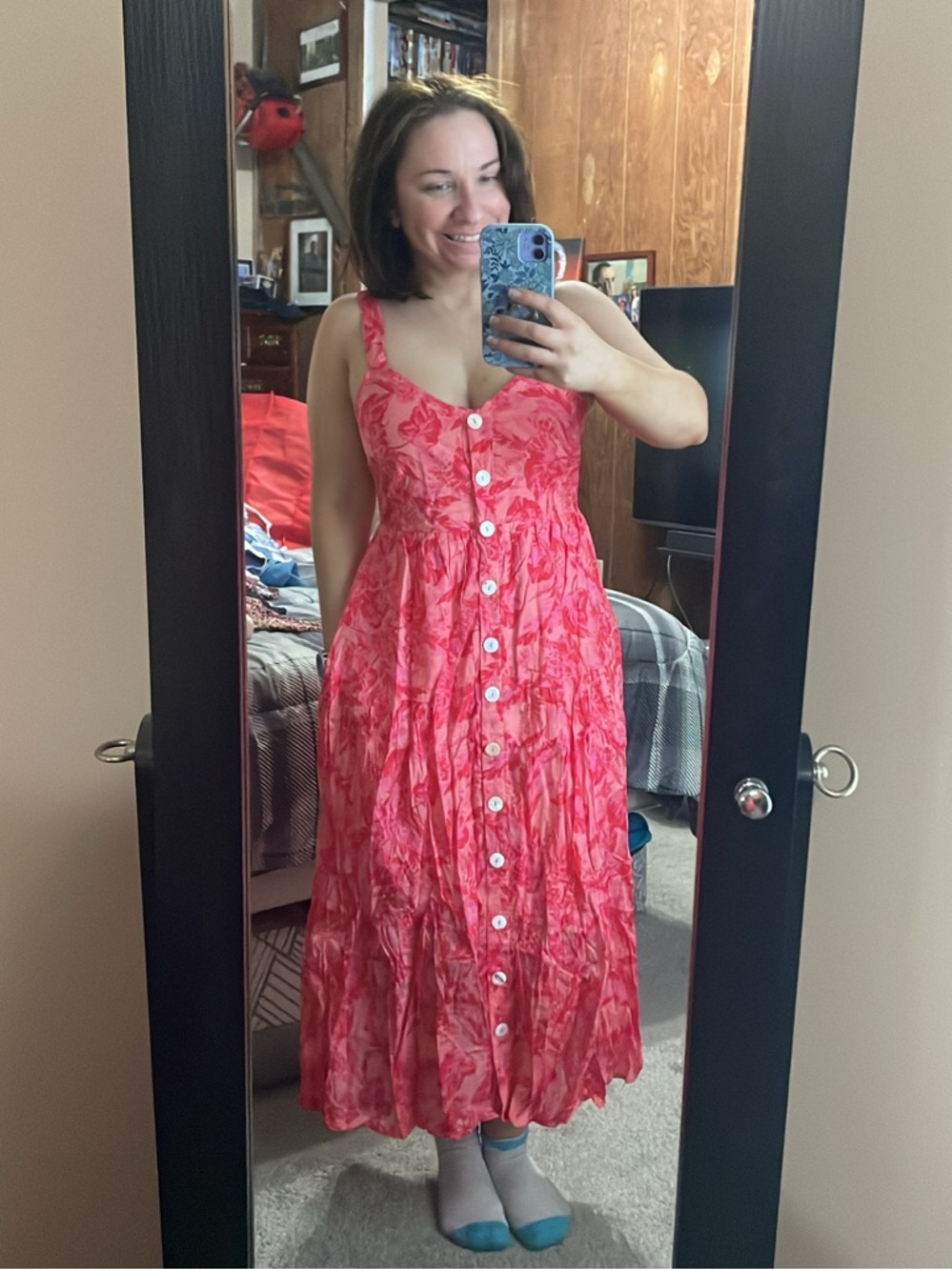 NWT Olivaceous pink floral dress